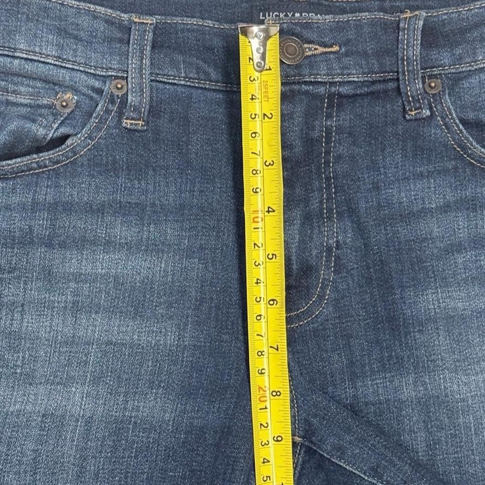 Lucky Brand Sweet Boot Mid Rise Jeans Women 12/31R Blue Denim Straight Leg - Picture 4 of 9
